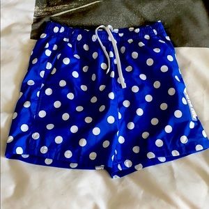 Nike Blue and White Polka dots shorts sz Small